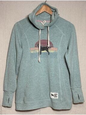 Black Dog Vintage Collection Hoodie Comfy Fall Winter Cozy EUC XS